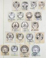Ausztria okmánybélyeg speciál gyűjtemény a kezdetektől az 1920-as évekig, kb 2.200-2.500 db benne ma...