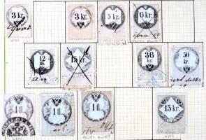 Ausztria okmánybélyeg speciál gyűjtemény a kezdetektől az 1920-as évekig, kb 2.200-2.500 db benne ma...