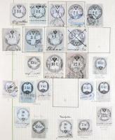 Ausztria okmánybélyeg speciál gyűjtemény a kezdetektől az 1920-as évekig, kb 2.200-2.500 db benne ma...