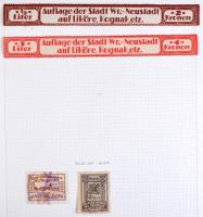 Ausztria okmánybélyeg speciál gyűjtemény a kezdetektől az 1920-as évekig, kb 2.200-2.500 db benne ma...