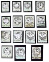 Ausztria okmánybélyeg speciál gyűjtemény a kezdetektől az 1920-as évekig, kb 2.200-2.500 db benne ma...