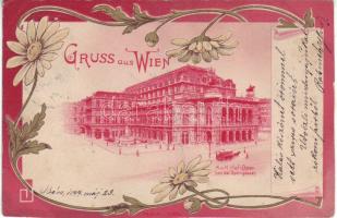 1899 Wien litho K.u.K. Hof-Oper