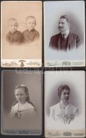 cca 1890-1910 Mai Manó és Társa műterméből, 4 db fotó, 10x6 cm