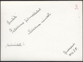 cca 1935-1944 Karády Katalinról készült 3 db filmfotó, egyik hátoldalán feliratozva, 9x12 cm