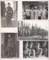 cca 1945-1960 Katonai fényképek Tiszavölgyi József hagyatékából, 10 db fotó, 7x5 cm és 9x14 cm közötti méretekben