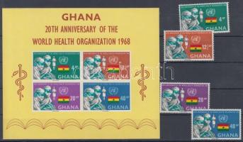 World Health Organization set + block, Egészségügyi Világszervezet sor + blokk