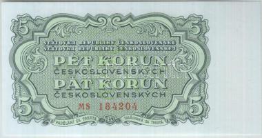 Csehszlovákia 1953. 5K T:I Czechoslovakia 1953. 5 Korun C:UNC Krause 80