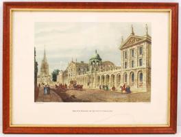 F. Mackenzie, J.Le Keux, South Front of Queen's College, foltos, 12×17 cm