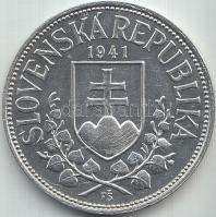 Szlovákia 1941. 20K Ag "Cirill és Metód" T:2 Slovakia 1941. 20 Korun Ag "St. Kyrill and St. Methodius" C:XF Krause KM#7.1