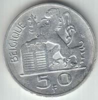 Belgium 1948. 50Fr Ag T:2- Belgium 1948. 50 Francs Ag C:VF