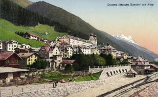 Disentis, Mustér, railway station and abbey
