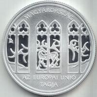 2004. 5000Ft Ag "Magyarország az EU tagja" T:PP tanúsítvánnyal.
