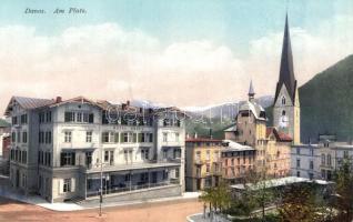 Davos, square, hotel