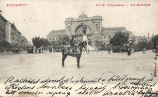 Budapest VII. Keleti Pályaudvar, lovas rendőr (EB)