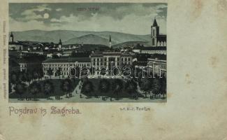 Zagreb Zrinjevac litho (fa)