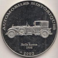 Kongó 2002. 10Fr Rolls Royce 1906 T:PP Congo 2002. 10 Francs CuNi Rolls Royce 1906 C:PP