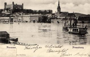 Pozsony castle, ship (gluemark) (EB)