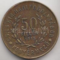 Kenyérmező hadifogolytábor 1915. 50f szükségpénz T:2- Transylvania / Kenyérmező prison camp 1915. 50 heller emergency coin C:VF