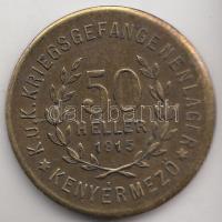 Kenyérmező hadifogolytábor 1915. 50f szükségpénz T:2-
Transylvania / Kenyérmező prison camp 1915. 50...