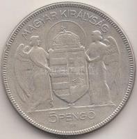 1930. 5P Ag "Horthy-jobbra" T:3
Adamo P8