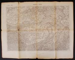 cca 1860 Királyi Magyarország vármegyéit ábrázoló térképek különböző méretekben, 50 db, viseltes áll...