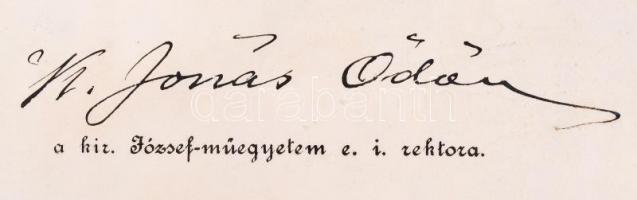 1906 Bp., Magyar Királyi József-Műegyetem által kiadott gépészmérnöki diploma