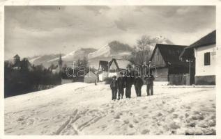 Gerlachfalva, Gerlachovce; Téli utcakép, Fotó Szabó / winter scene