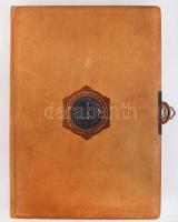 1906-1908 Bp., Jogi diploma, bírói tisztség önálló gyakorlására jogosító oklevél  szárazpecséttel, díszdobozban