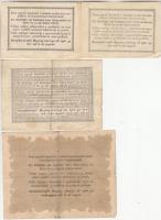 1848-1849. 15Kr + 30Kr + 1Ft + 2Ft + 5Ft + 10Ft "Kossuth bankó" sorozat T:III