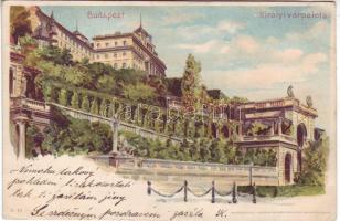 1900 Budapest Királyi palota litho