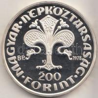 1978. 200Ft Ag "Első magyar aranyforint" T:PP Adamo EM56