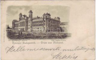 Budapest Igazságügyi palota litho