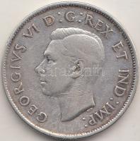 Kanada 1943. 50c Ag "VI. György" T:2- Canada 1943. 50 cents Ag "George VI" C:aVF