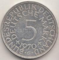 NSZK 1970F 5M Ag T:2- GFR 1970G 5 Mark C:VF