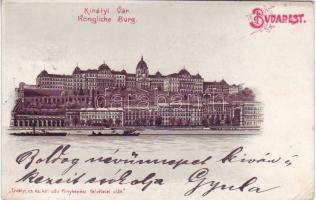 Budapest Királyi vár litho