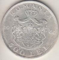 Románia 1944. 500L Ag T:2
Romania 1944. 500 Lei Ag C:XF
Krause KM#65
