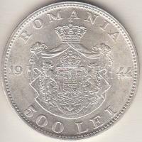 Románia 1944. 500L Ag T:2 Romania 1944. 500 Lei Ag C:XF Krause KM#65