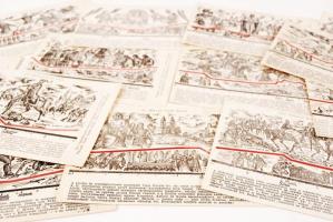 cca 1940 16 db történelmi témájú levelezőlap