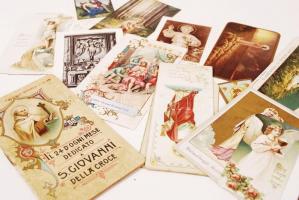 cca 1886-1956 30 db szentkép különböző egyházi szentekről