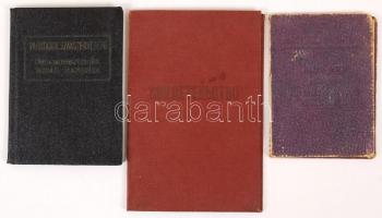 1941-1978 Vegyes okmány tétel (Magyar Királyi Államvasutak,Vasutasok Szakszervezete Tagsági igazolvá...