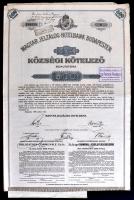 1899. "Magyar Jelzálog Hitelbank Budapesten" 3 1/2%-os Községi Kötelező bemutatóra 500Fr-r...