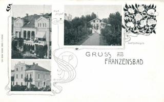 Frantiskovy Lazne, Franzensbad; floral Art Nouveau (EK)