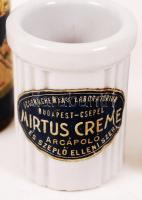 2 db gyógyszerészeti tégely, gyógyszeres dobozka, Nivea Baby hintőporos doboz