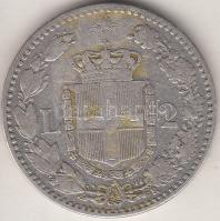 Olaszország 1881R 2L Ag "I Umberto" T:2-,3 Italy 1881R 2 Lire Ag "Umberto I" C:aVF