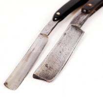 3 db fém borotva, egyik Solingen márkájú