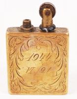 1 db régi gravírozott réz öngyújtó