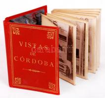 cca 1890 Vistas de Cordoba 15 kis fotót tartalmazó leporello / Leporello with 15 photos 7x9 cm