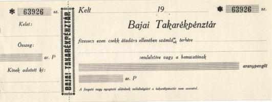 4db klf magyar kitöltetlen csekkszámla T:I,I-