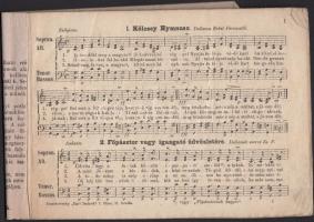 Zsasskovszky Ferencz és Endre: Egri dalnok I. füzet Válogatott komoly és víg dalok gyűjteménye. Eger...