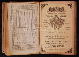 cca 1880-1900 10 db magyar és külföldi képes árjegyzék és katalógus egybekötve, egészvászon kötésben